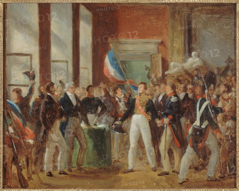 Louis-Philippe taking the oath at the Hotel de Ville, July 31, 1830, c1830.