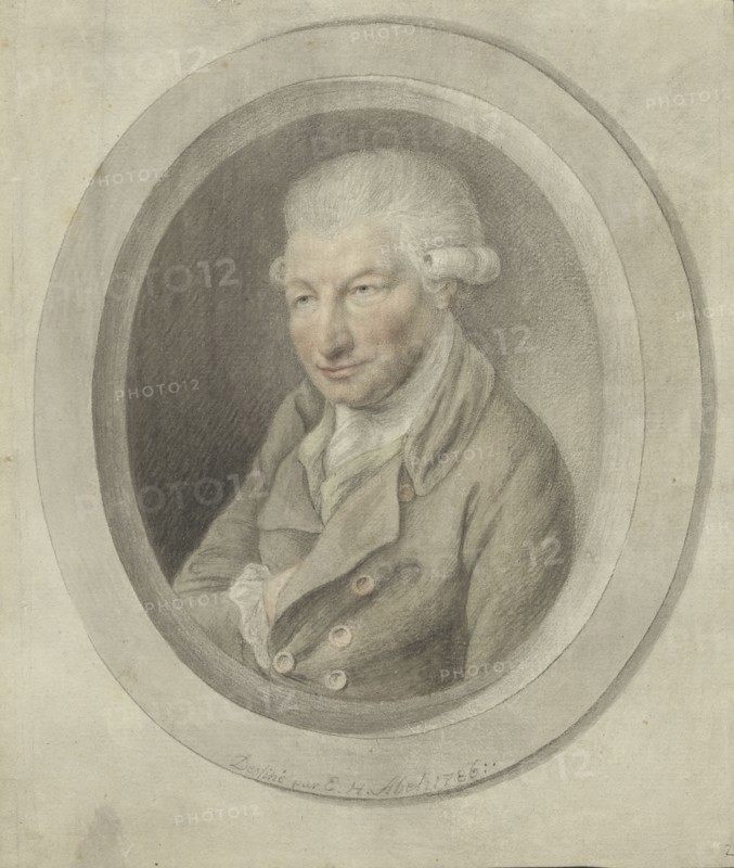 Portrait of Carl Friedrich Abel (1723-1787), 1786. Found in the collection of the Staatsbibliothek zu Berlin.