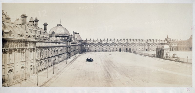 Courtyard of the Tuileries Palace, 1st arrondissement, Paris, 1868.