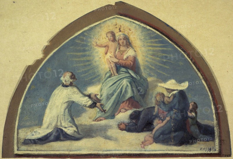 The Virgin presenting the Child Jesus to Saint Vincent de Paul, 1857.
