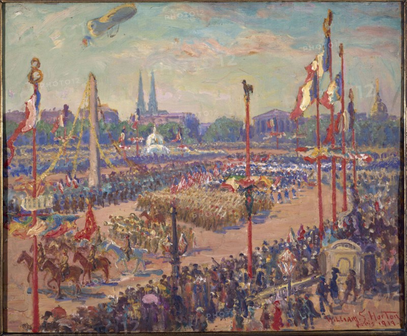 Victory parade, Place de la Concorde, November 11, 1919, 8th arrondissement.