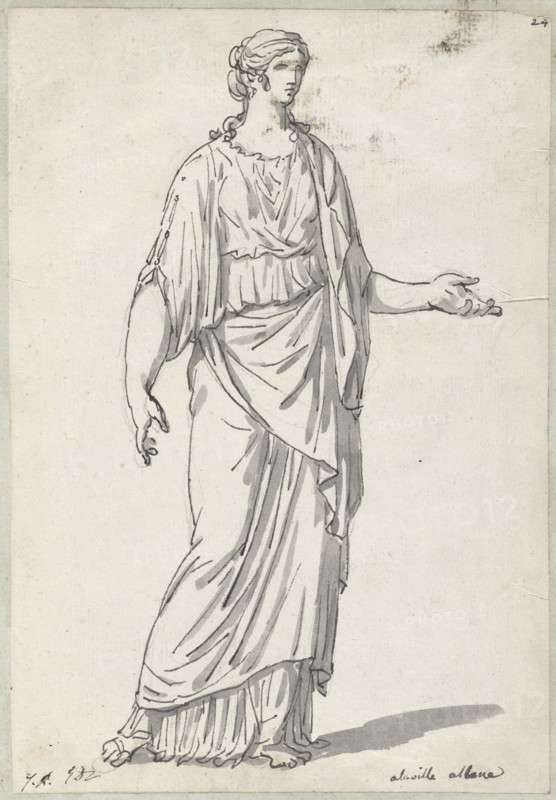 Classical Sculpture of a Woman with an Outstretched Arm, 1775/80.