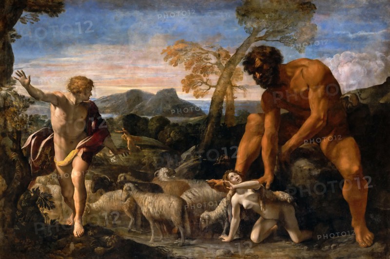 Norandino and Lucina Discovered by the Ogre, ca 1624. Creator: Lanfranco, Giovanni (1582-1647).