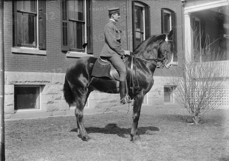 2nd Lt. Joe R. Brabson, 3rd Field Artillery, U.S.A. at Fort Myer, 1911.