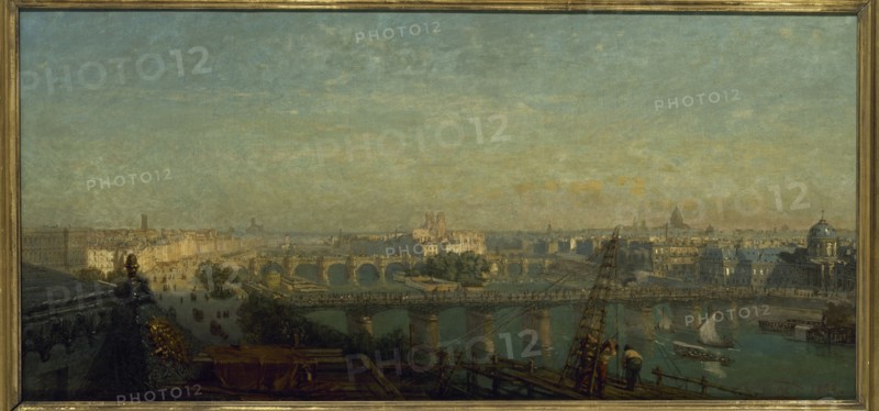 Paris from the east side: view taken from the roofs of the Louvre, 1856.