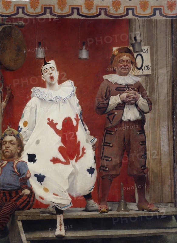 Grimaces et misère - Les Saltimbanques (clown blanc et bonisseur), 1888.