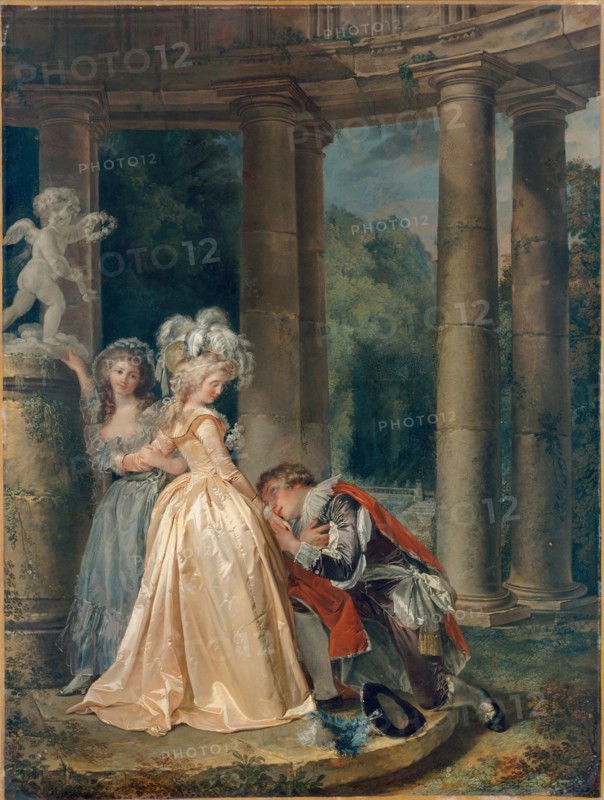 Le Serment à l'amour (The Oath to Love), 1786. Creator: Trinquesse, Louis Rolland (c. 1746-1800).