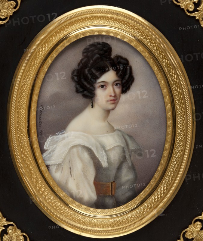 Portrait of Alexandra Smirnova-Rosset (1809-1882), c. 1830. Creator: Martin, E. (active ca 1830).