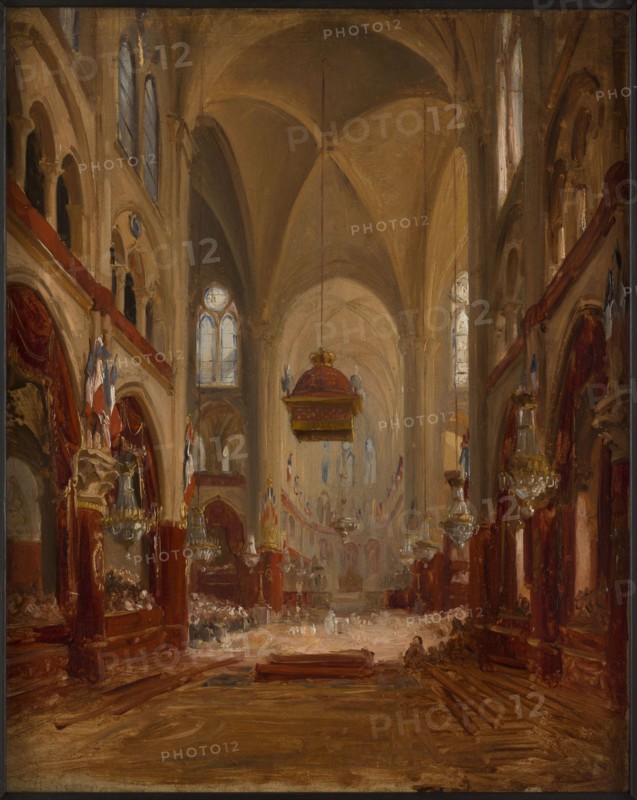 Sketch for the baptism of Louis-Philippe-Albert d'Orléans, count of Paris, 1842.