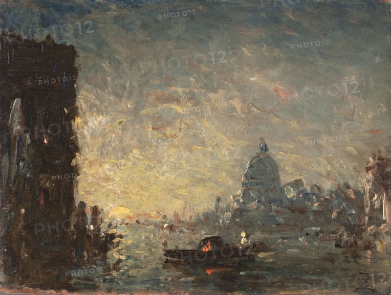 Venise au coucher du soleil, between 1870 and 1880.
