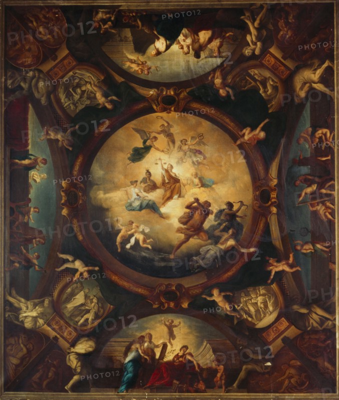 Justice ensures Peace and protects the Arts, before 1871.