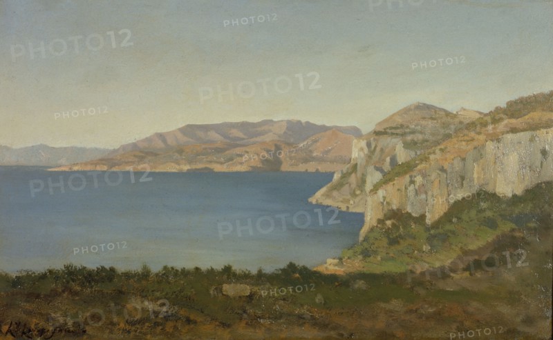 The Cote d'Azur, bay on the Mediterranean, between 1890 and 1915.