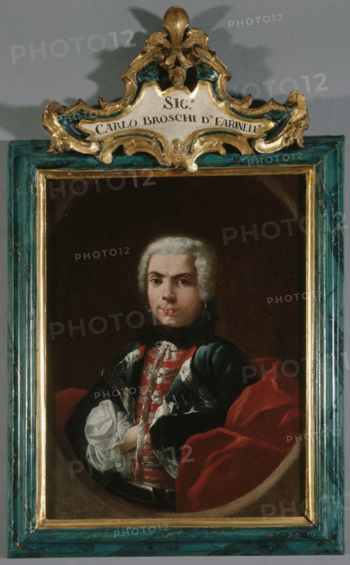 Portrait of Farinelli (Carlo Broschi, known as) 1705-1782, soprano, c1740.