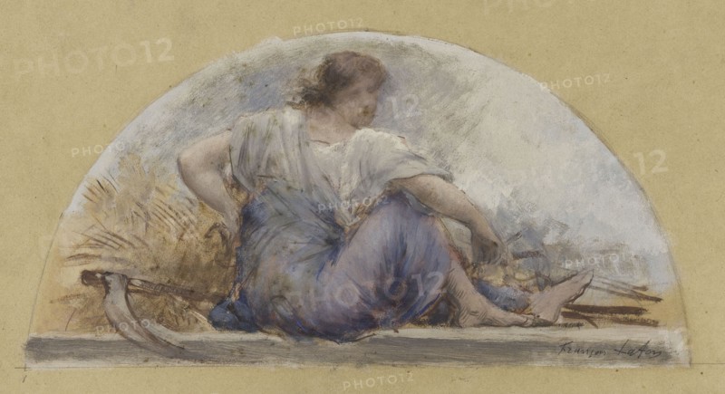 Sketch for the dining room of the Hotel de Ville, Harvest or Summer, 1893.