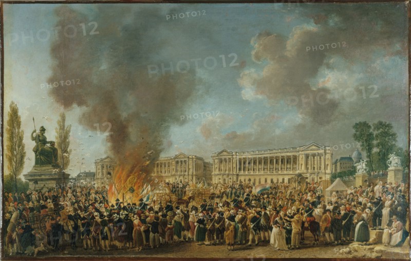 Celebration of Unity and Reunion, on Place de la Revolution, c1793.
