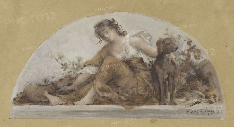 Sketch for the dining room of the Hotel de Ville: The Hunt or Autumn, 1893.
