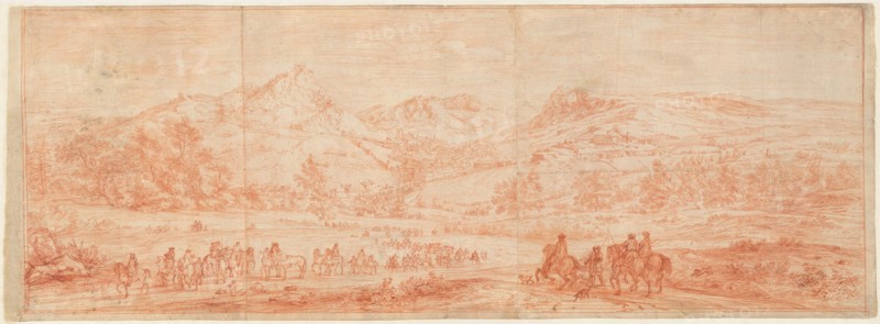 French Troops before Salins and the Surrounding Hills, 1668/1670.