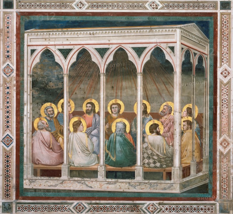 Pentecost (From the cycles of The Life of Christ), 1304-1306. Creator: Giotto di Bondone (1266-1377).