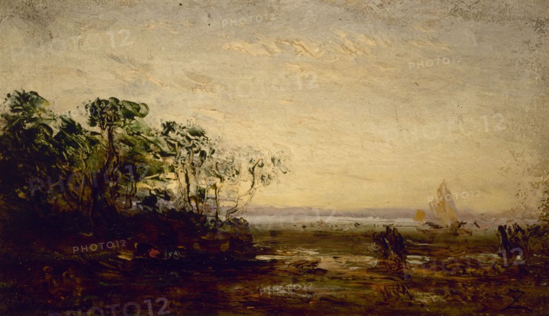 Martigues, effet de crépuscule, between 1850 and 1900.