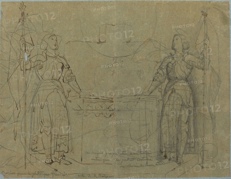 Joan of Arc Standing at the Altar at Reims Cathedral, c. 1844.