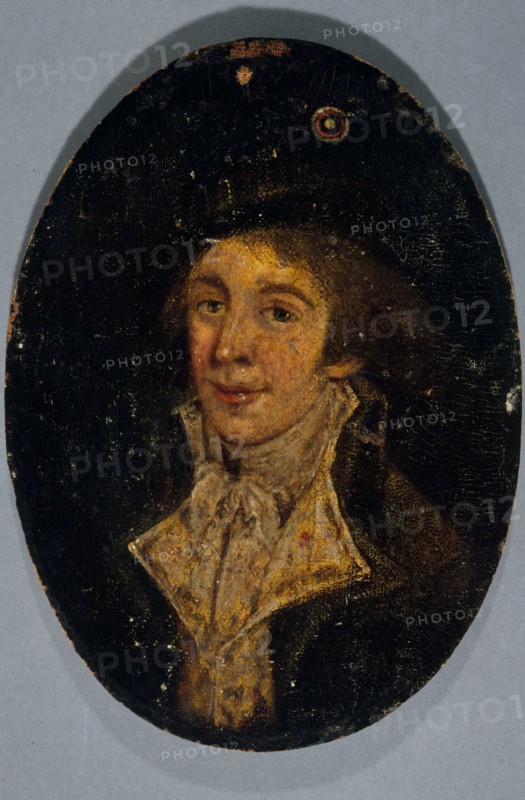 Portrait of a man, formerly presumed to be Le Peletier of Saint-Fargeau, c1789.