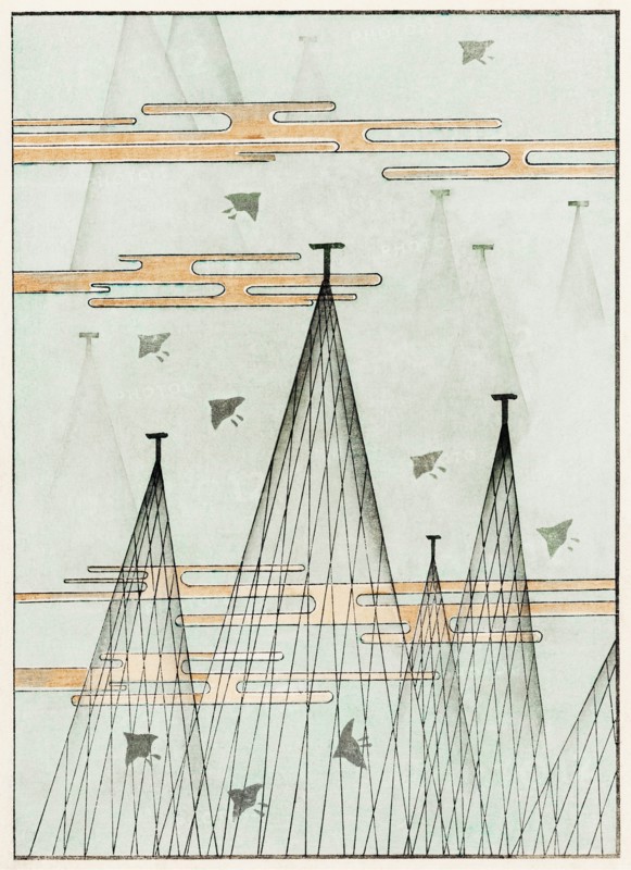 Illustration from Bijutsu Sekai (Art World), 1893-1896. Private Collection.