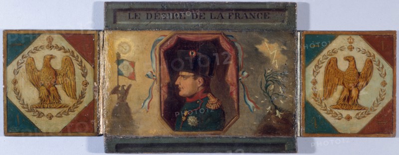 Le Desire' of France. Portrait of Louis XVIII and hidden portrait of Napoleon, c1815.