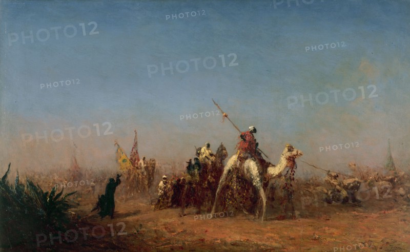 Caravane en route vers La Mecque, between 1880 and 1885.