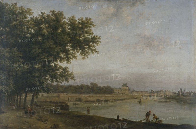 Tuileries and the Pont Royal, seen from Cours-la-Reine, 1783.
