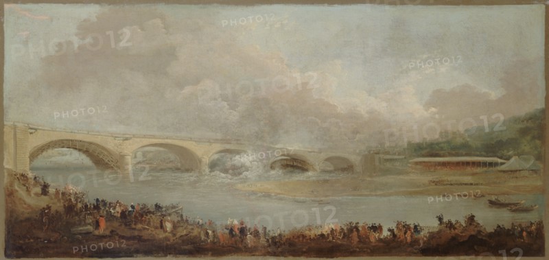 Le décintrement du pont de Neuilly, le 22 septembre 1772, between 1772 and 1775.