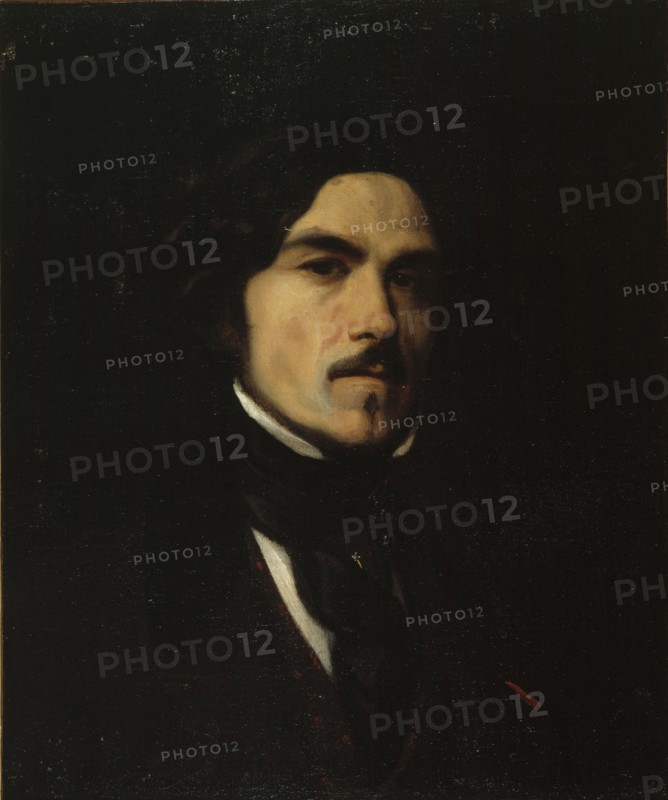 Portrait of Eugène Delacroix (1798-1863), painter, c1840.