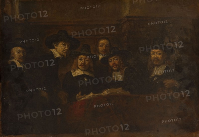 Les syndics des drapiers, copie d'après Rembrandt, c.1853.