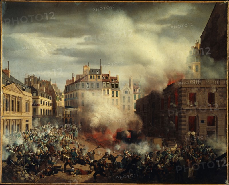 Fire in the water tower, Place du Palais-Royal, February 24, 1848.