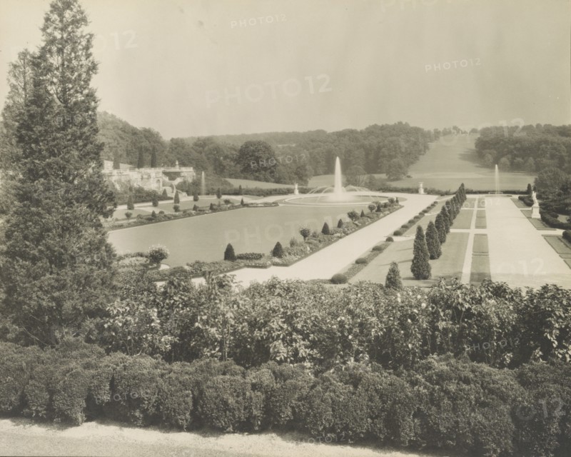 Whitemarsh Hall, Philadelphia, Pa., view from house of gardens, c1922.