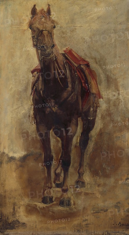 Horse study for the equestrian portrait of the Count of Palikao, c1876.