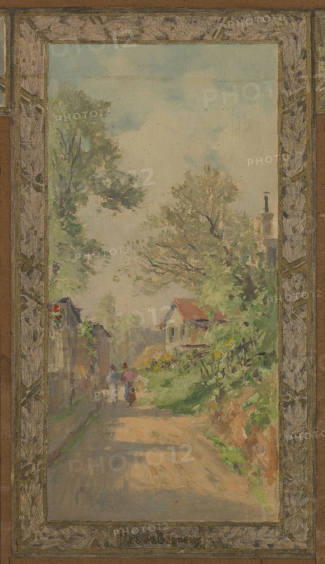 Sketch for the reception hall at the town hall of Vanves: Views of Vanves, 1902.