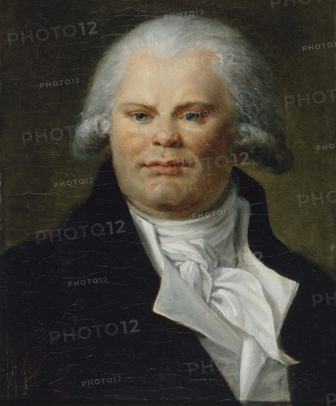 Portrait of Georges Danton (1759-1794), speaker and politician, c1790.