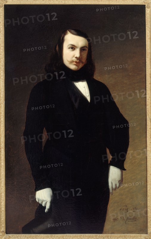 Portrait of Théophile Gautier (1811-1872), poet, novelist and criticism, 1839.