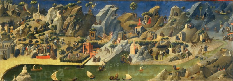 Thebaid (Stories of the Desert Fathers), c.1420. Creator: Angelico, Fra Giovanni, da Fiesole (ca. 1400-1455).