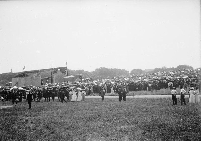 Military Field Mass By Holy Name Soc. of Roman Catholic Church - General View, 1910. Creator: Harris & Ewing.