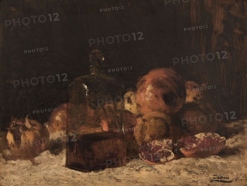 Nature morte au flacon et aux grenades, between 1860 and 1865.