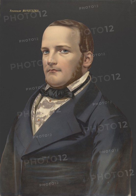 Portrait of the composer Stanislaw Moniuszko (1819-1872). Private Collection.