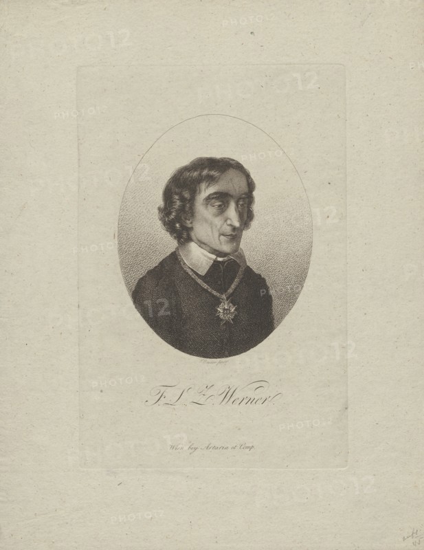 Portrait of the poet Friedrich Ludwig Zacharias Werner (1768-1823). Private Collection.