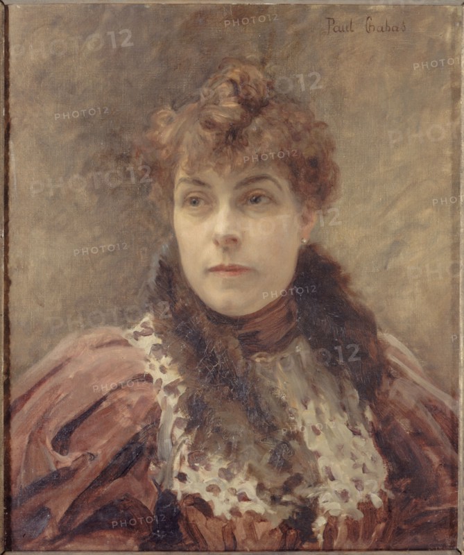 Portrait of Daniel Lesueur (known as Jeanne Loiseau, 1860-1921), woman of letters, c1895.