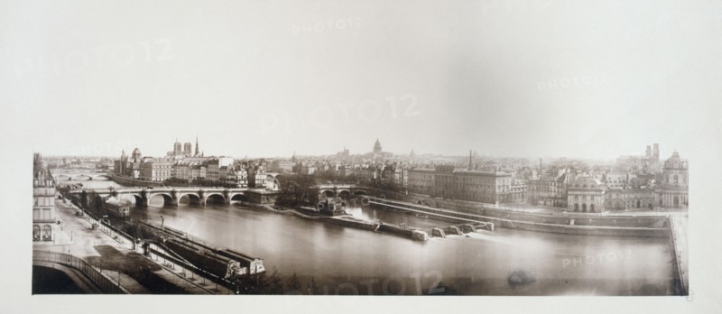 Panorama taken from the Louvre, 1st, 4th and 6th arrondissements, Paris, between 1862 and 1872.