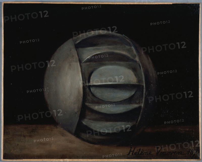 Metal sphere used during the siege of 1870-71, for sending mail dispatches by water, 1872.