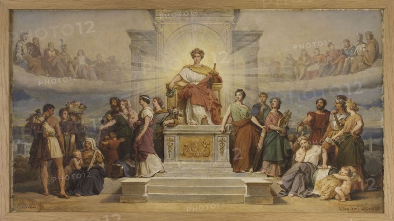 Sketch for the old Hotel de Ville in Paris: The triumph of the City of Paris, 1842.