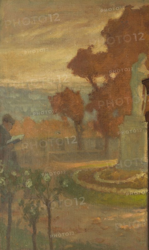Sketch for the reception hall in the town hall of Vanves: Surroundings of Vanves, 1902.