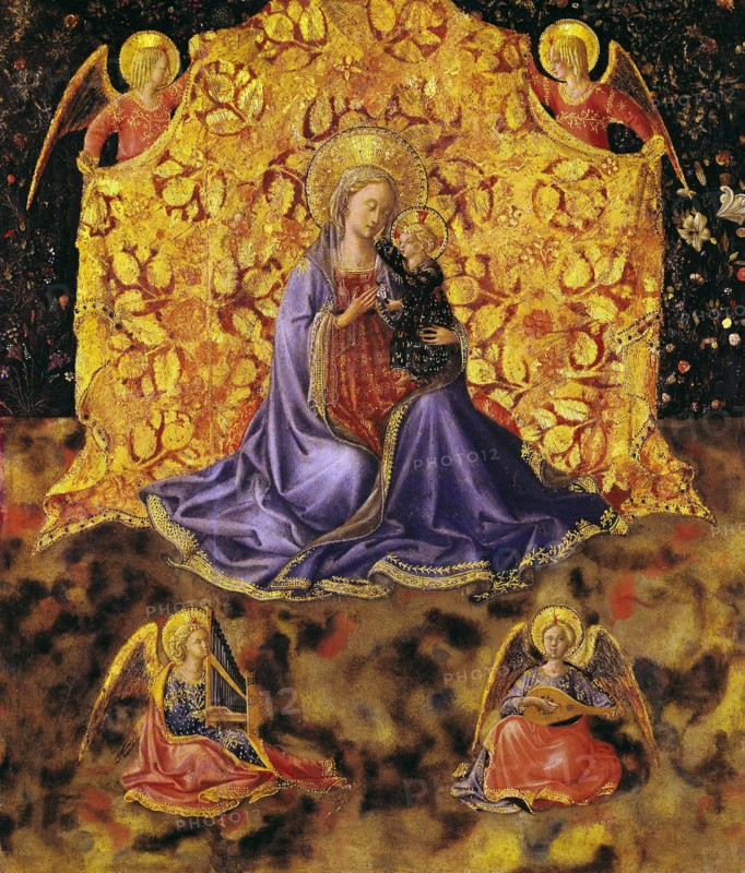 The Virgin of Humility (Madonna dell'Umilitá), c. 1450. Found in the collection of the Accademia Carrara, Bergamo.