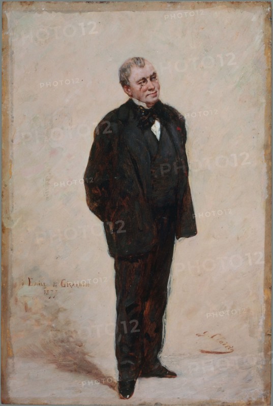 Portrait d'Émile de Girardin (1806-1881), publiciste et homme politique, 1877.